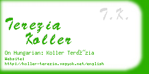 terezia koller business card